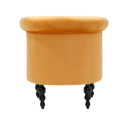 Bastian-fauteuil En Velours Doré