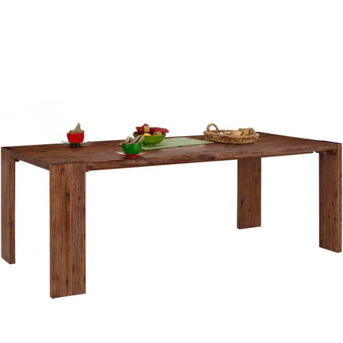 Marbella-table De Salle à Manger 220 X 100 Cm En Bois D'acacia Brun
