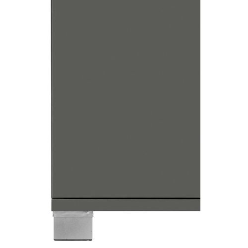 Rowan-meuble De Salle De Bain Avec Vasque En Gris Brillant Optic