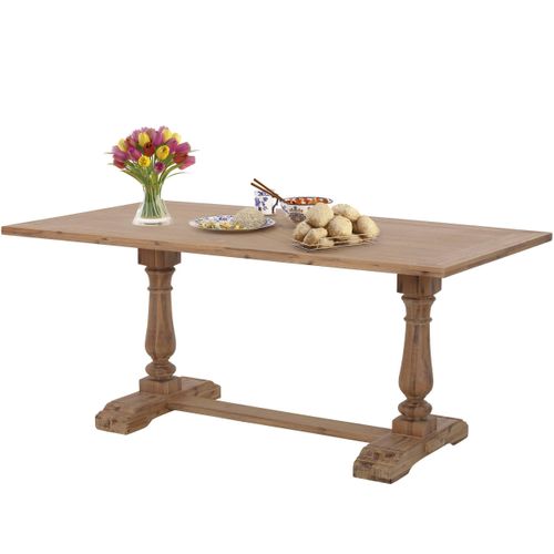 Juliane-table De Salle à Manger 220 Cm En Bois D'acacia Naturel