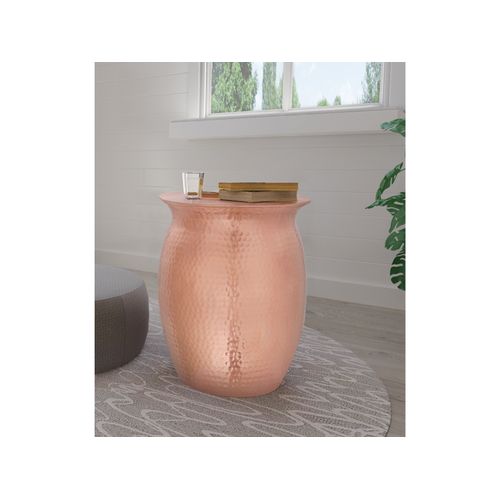 Gloria-table Basse 40 Cm En Aluminium Couleur Cuivre