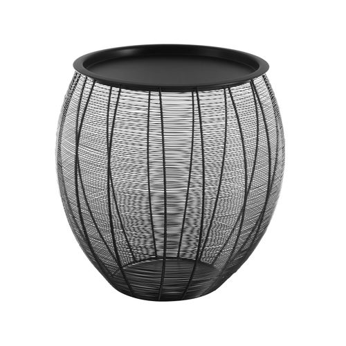 Tabby-table Basse 46 Cm En Aluminium Noir