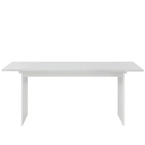 Morgan-table De Salle à Manger 180 Cm 8 Couverts En Pin Blanc