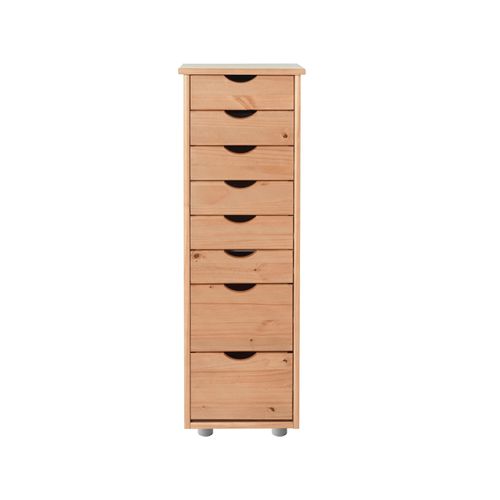 Gava-commode 8 Tiroirs En Pin Naturel
