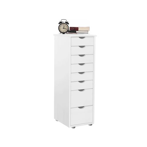 Gava-commode Avec 6 Tiroirs En Pin Blanc
