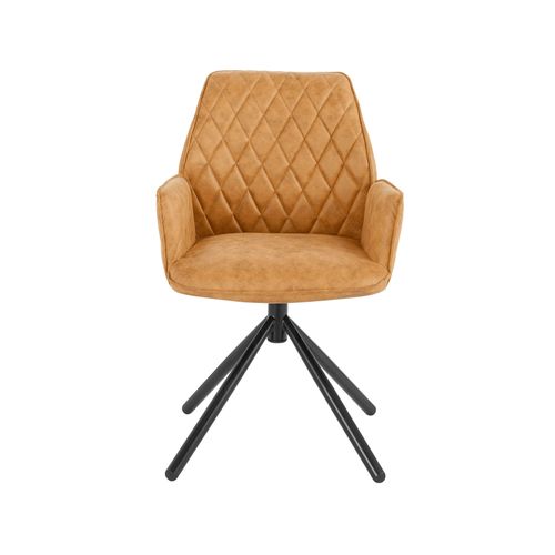 Preston-lot De 2 Fauteuils En Tissu Moutarde