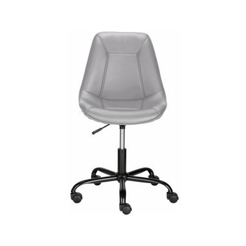 Kenny - Chaise De Bureau Tapissée En Pu Gris