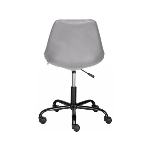 Kenny - Chaise De Bureau Tapissée En Pu Gris
