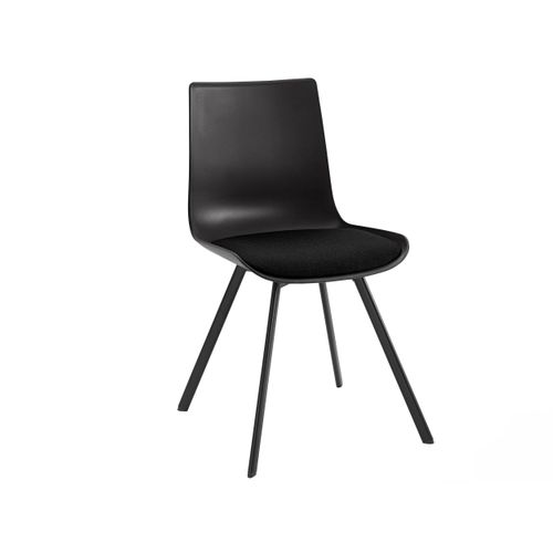Lucky-chaises Longues Lot De 2 En Plastique Noir