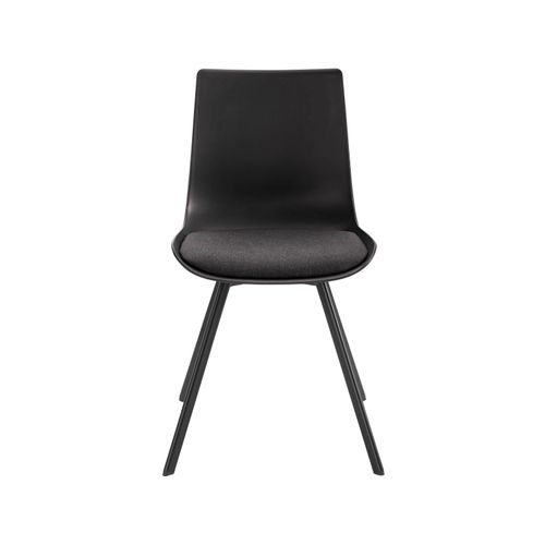 Lucky-chaises Longues Lot De 2 En Plastique Noir