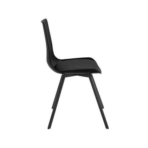 Lucky-chaises Longues Lot De 2 En Plastique Noir
