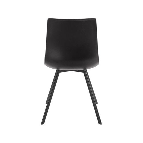 Lucky-chaises Longues Lot De 2 En Plastique Noir