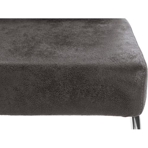 Lale-chaises De Salle à Manger Tapissées Ensemble De 2 En Microfibre Grise