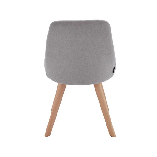 Rudi - Chaise 2 Pk Chêne Gris Clair