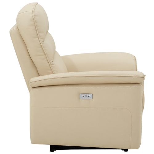 Maldini-fauteuil Inclinable En Cuir Crème/pu
