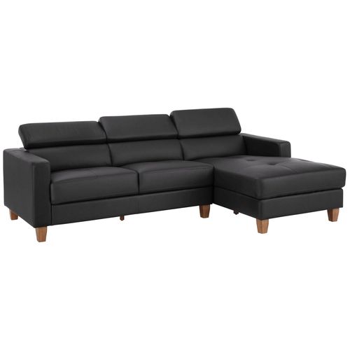 Luzern-canapé D'angle 3 Places En Polyuréthane Marron