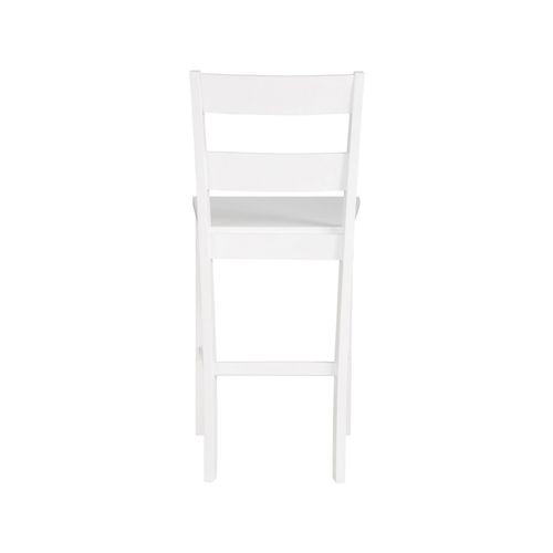 Torpedo - Lot De 2 Tabourets De Bar En Mélaminé Blanc