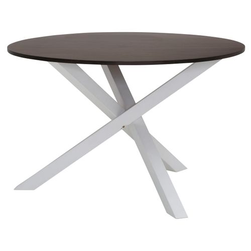 Bristol-table à Manger 6 Personnes Bois Blanc 120cm