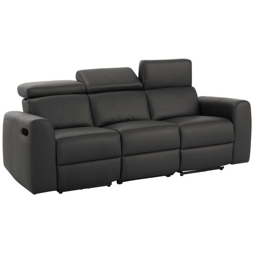 Capena-canapé 3 Places En Pu Marron