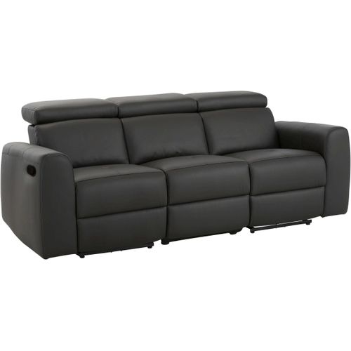 Capena-canapé 3 Places En Pu Marron