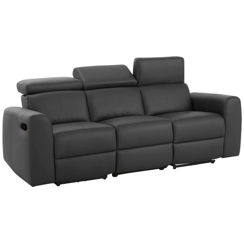 Capena-canapé 3 Places En Pu Gris