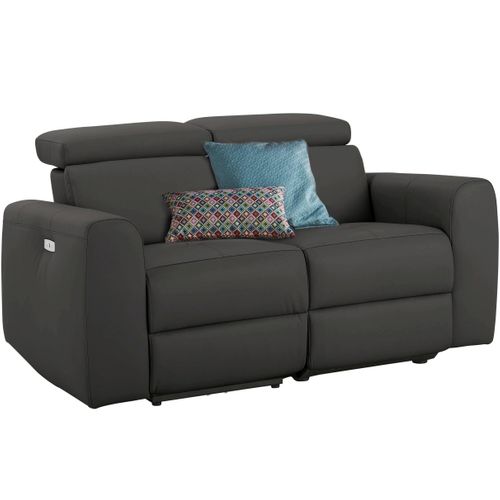 Capena-canapé 2 Places Électrique En Pu Marron