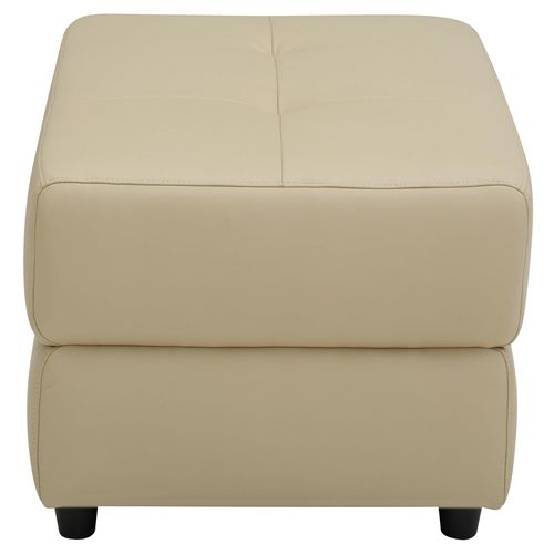 Capena-pouf Crème Tissu
