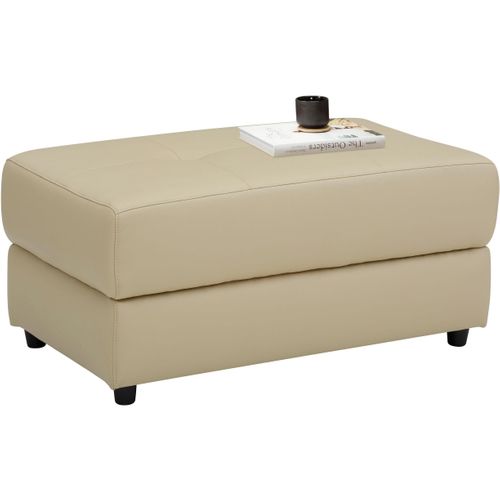 Capena-pouf Crème Tissu