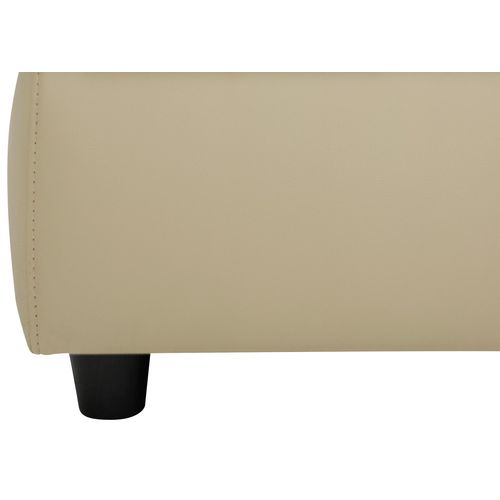 Capena-pouf Crème Tissu