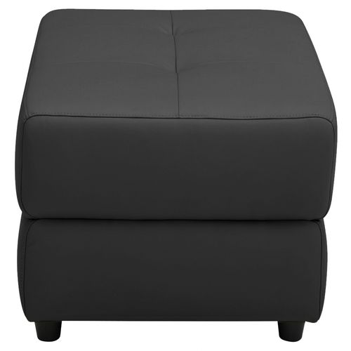 Capena-pouf Rembourré En Pu Gris