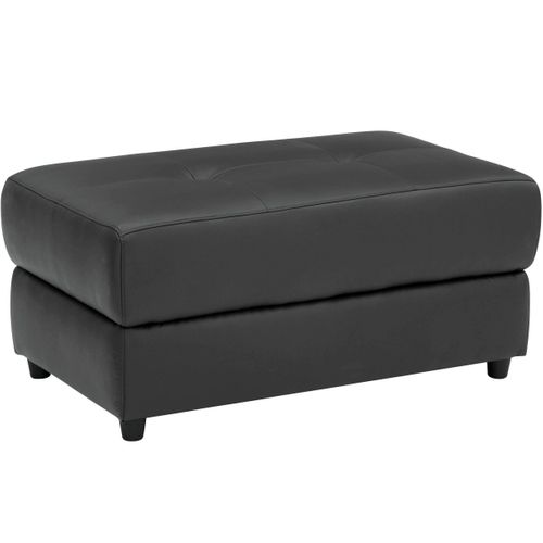 Capena-pouf Rembourré En Pu Gris