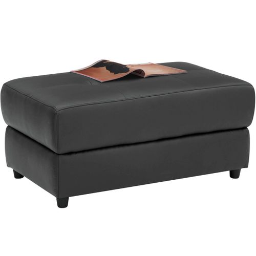 Capena-pouf Rembourré En Pu Gris