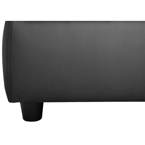 Capena-pouf Rembourré En Pu Gris