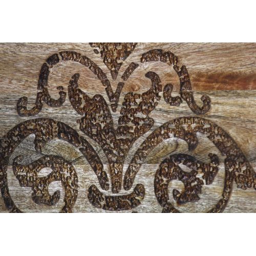 Damask-table D'appoint Avec 1 Porte En Marron