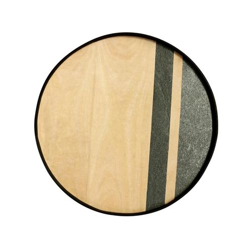 Port-plateau 49 Cm En Bois De Manguier / Pierre