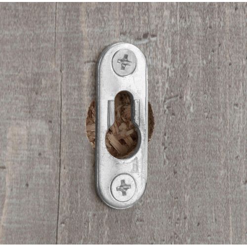 Chris-miroir En Aggloméré Béton / Noir