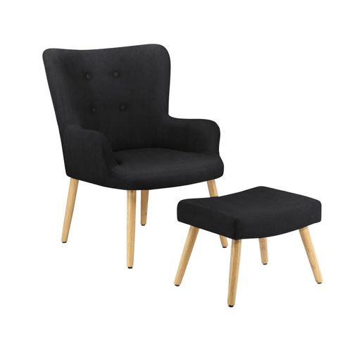 Coco-fauteuil Microfibre Noir