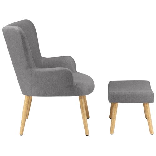 Coco-fauteuil En Tissu Gris Clair