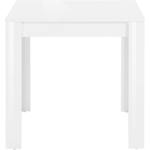 Lynn - Table à Manger En Mélaminé Blanc 4 Personnes L80