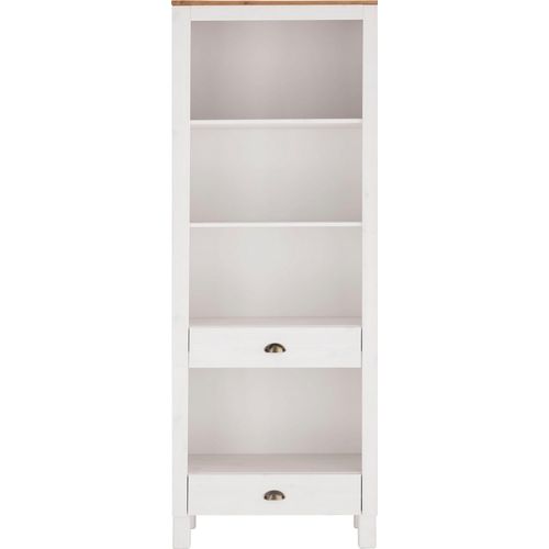 Oslo-bibliothèque Avec Étagère Ouverte Et 2 Tiroirs, Blanche