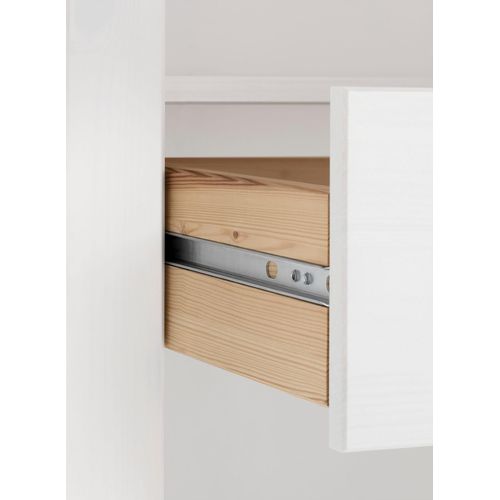 Oslo-bibliothèque Avec Étagère Ouverte Et 2 Tiroirs, Blanche