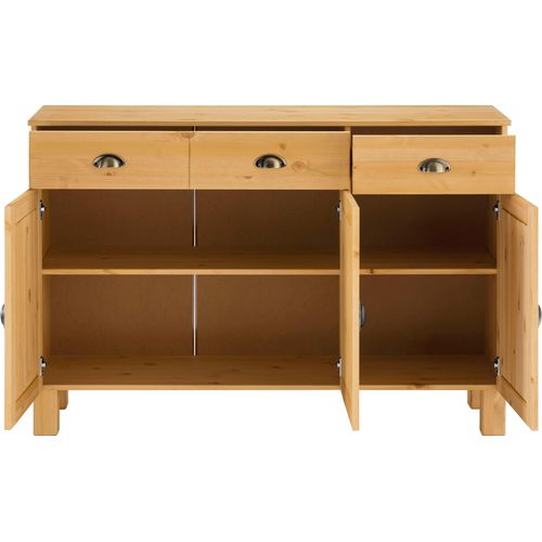 Oslo-buffet 3 Portes 3 Tiroirs En Aspect Chêne