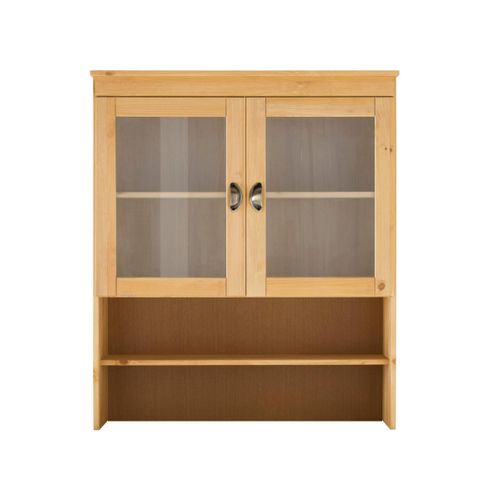 Oslo-huche 2 Portes En Verre En Aspect Chêne