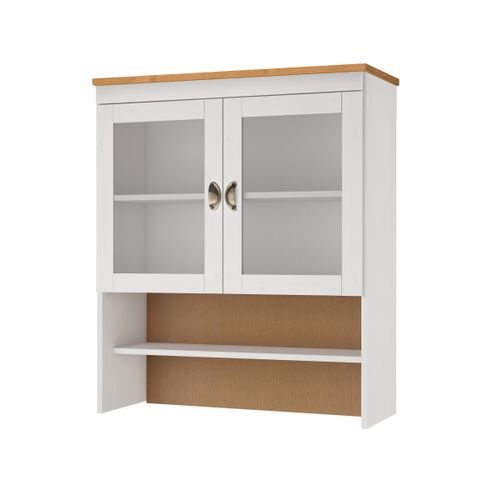 Oslo-huche 2 Portes En Verre En Blanc