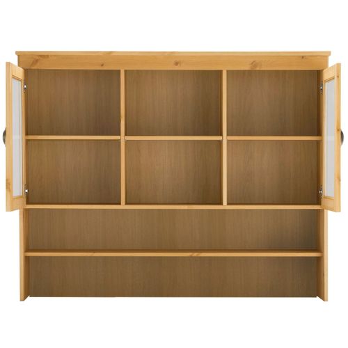 Oslo-huche 2 Portes En Verre En Aspect Chêne