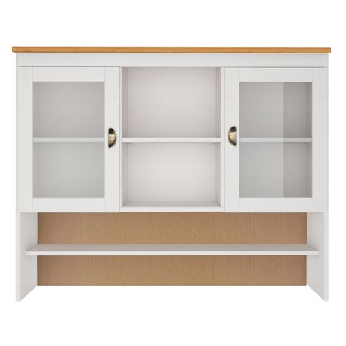 Oslo-huche 2 Portes En Verre En Blanc