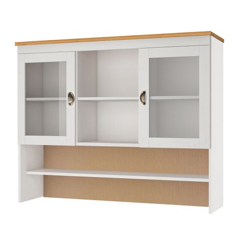 Oslo-huche 2 Portes En Verre En Blanc