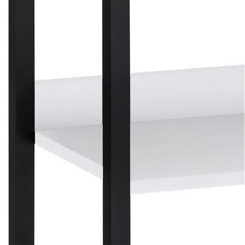 Chris-bibliothèque En Effet Bois / Métal Blanc Noir