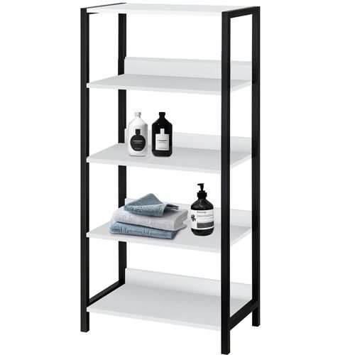 Chris-bibliothèque En Effet Bois / Métal Blanc Noir