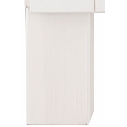 Oslo-meuble Sous-vasque 100 Cm Avec 2 Portes En Pin Teinté Blanc